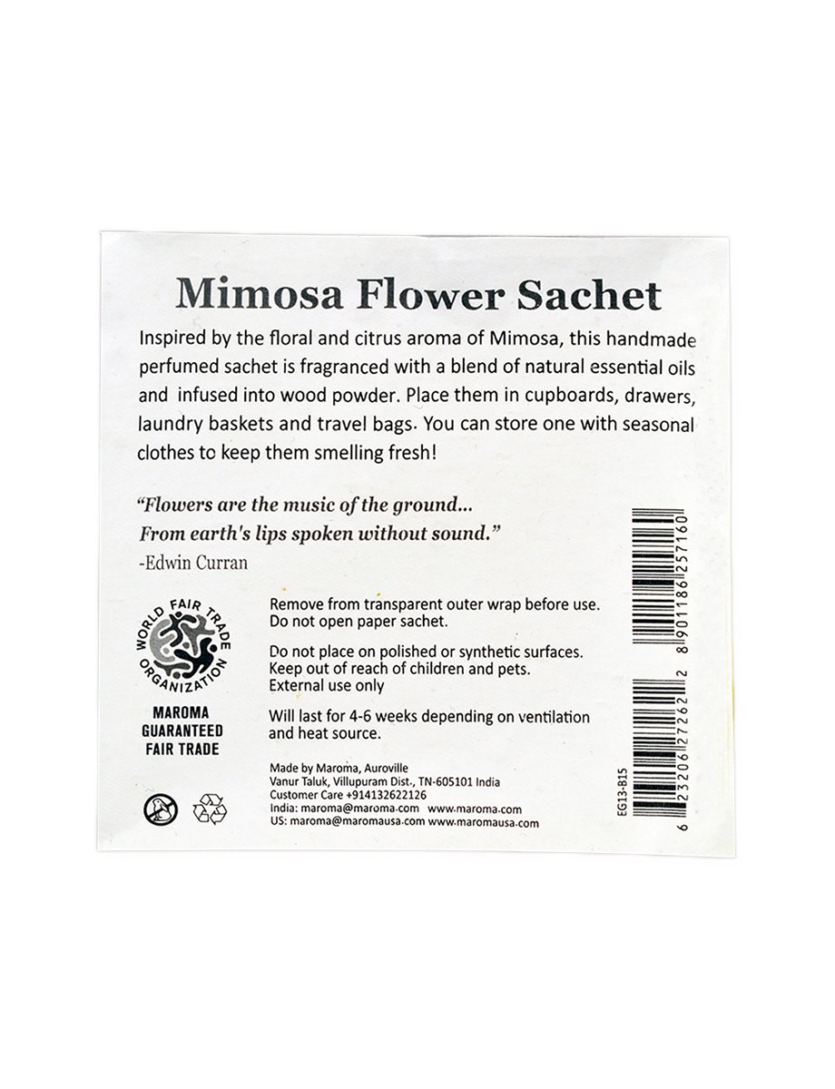 Mimosa Perfumed Sachet view 2