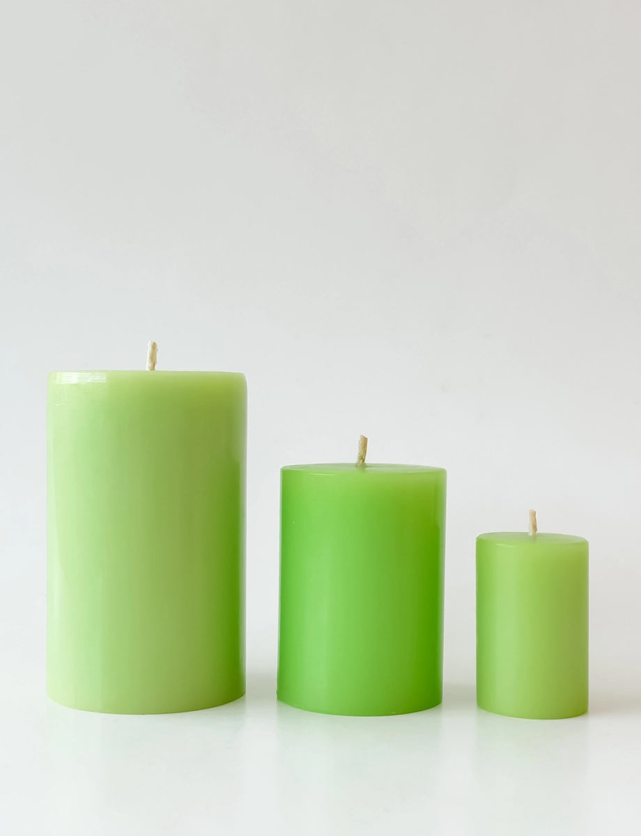 Apple Blossom Pillar Candle view 2