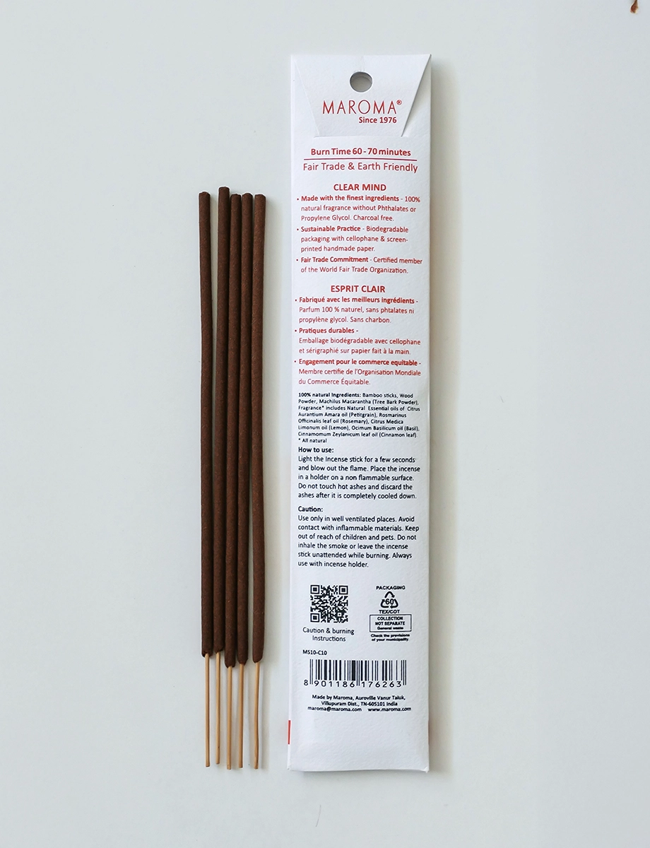 Clear Mind Aromatherapy Incense – Pack of 10 view 2
