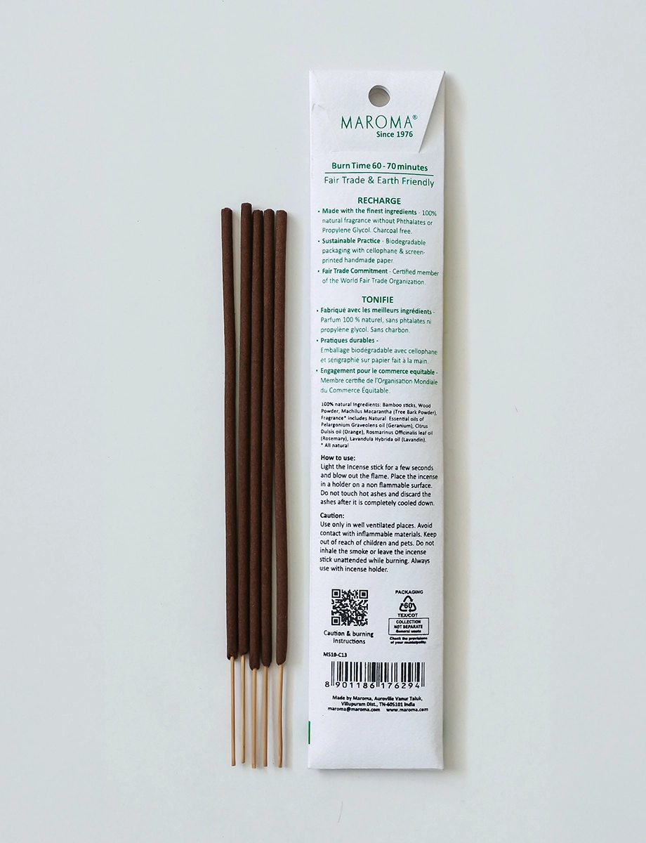 Recharge Aromatherapy Incense – Pack of 10 view 2