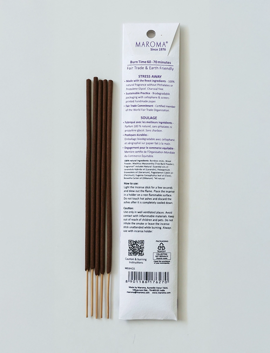 Stress Away Aromatherapy Incense – Pack of 10 view 2