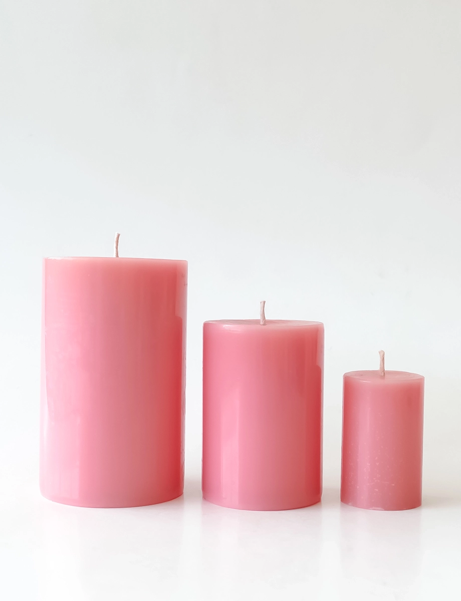 Cherry Blossom Pillar Candle view 2