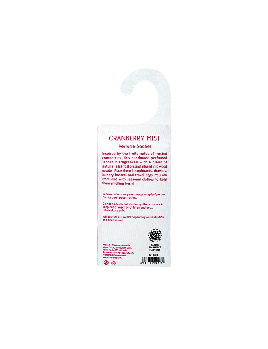 Cranberry Mist Hanging Perfumed Sachet view 2