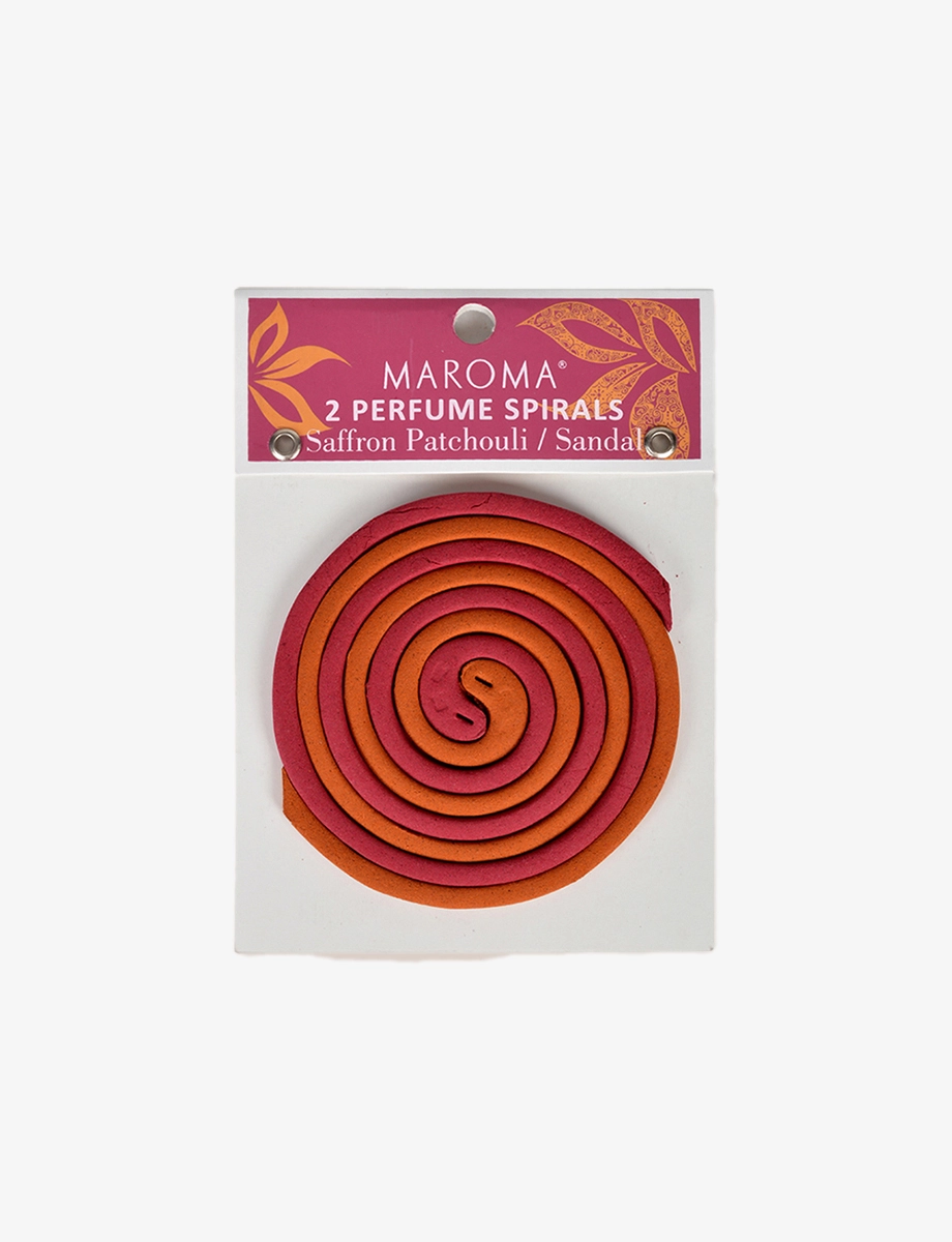 Saffron Patchouli & Sandal Perfume Spirals view 2