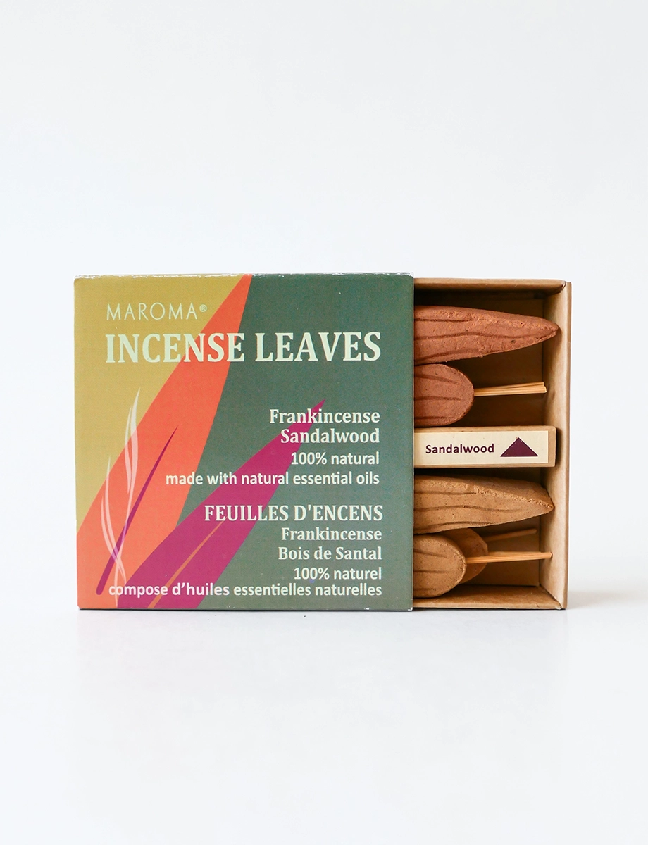 Frankincense & Sandalwood Incense Leaves view 2