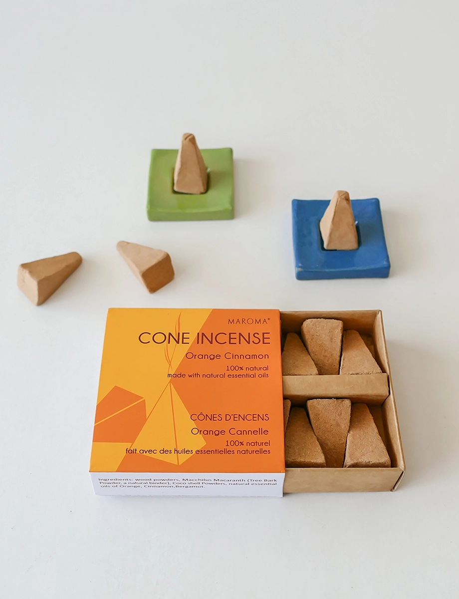 Orange Cinnamon Cone Incense view 2