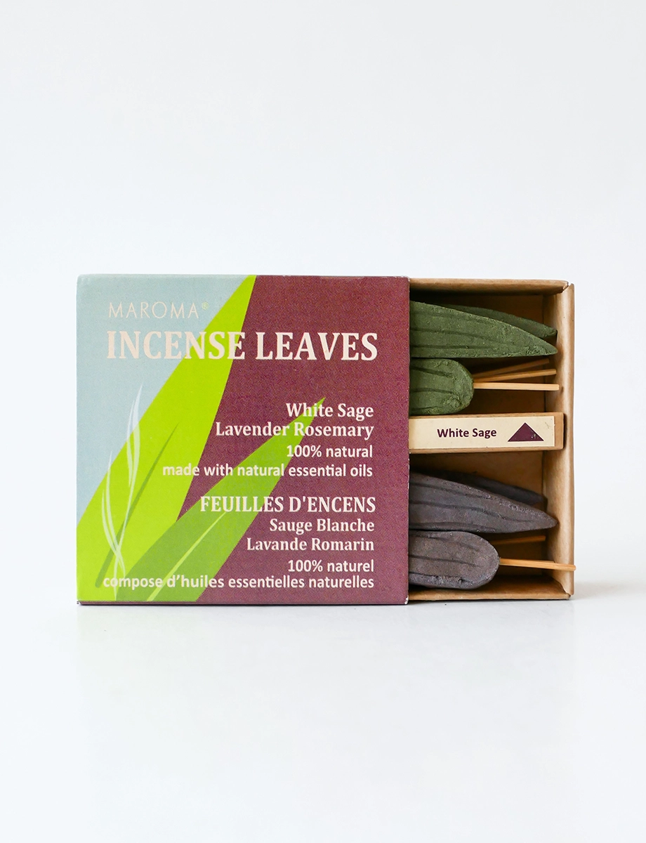 White Sage & Lavender Rosemary Incense Leaves view 2