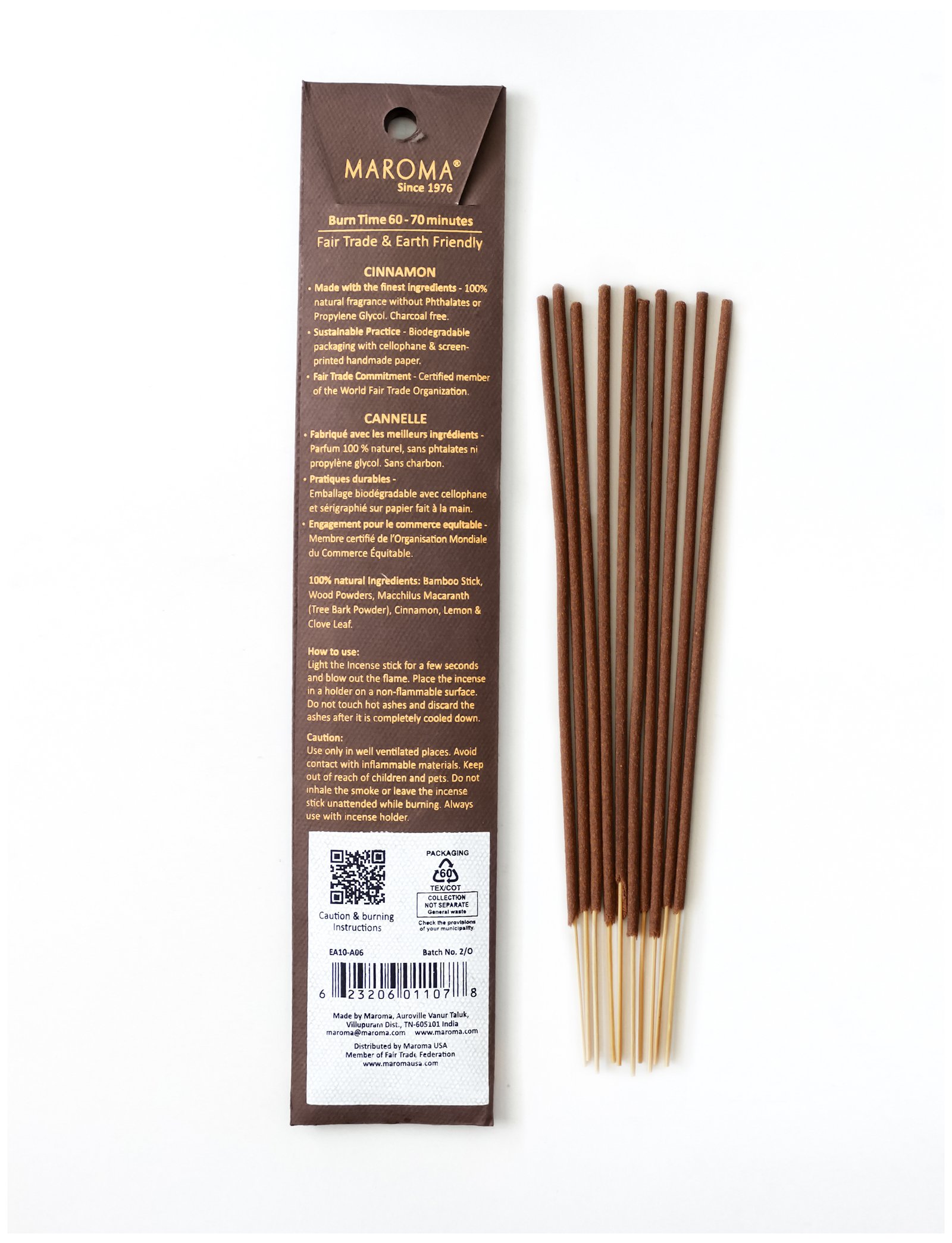 Cinnamon Incense Sticks view 2