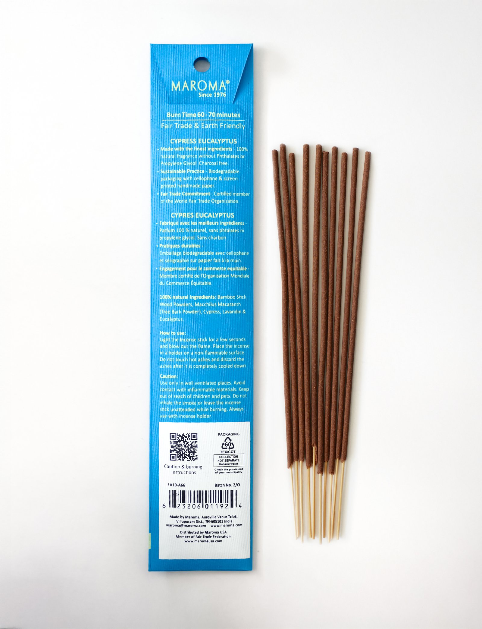 Cypress Eucalyptus Incense Sticks view 2