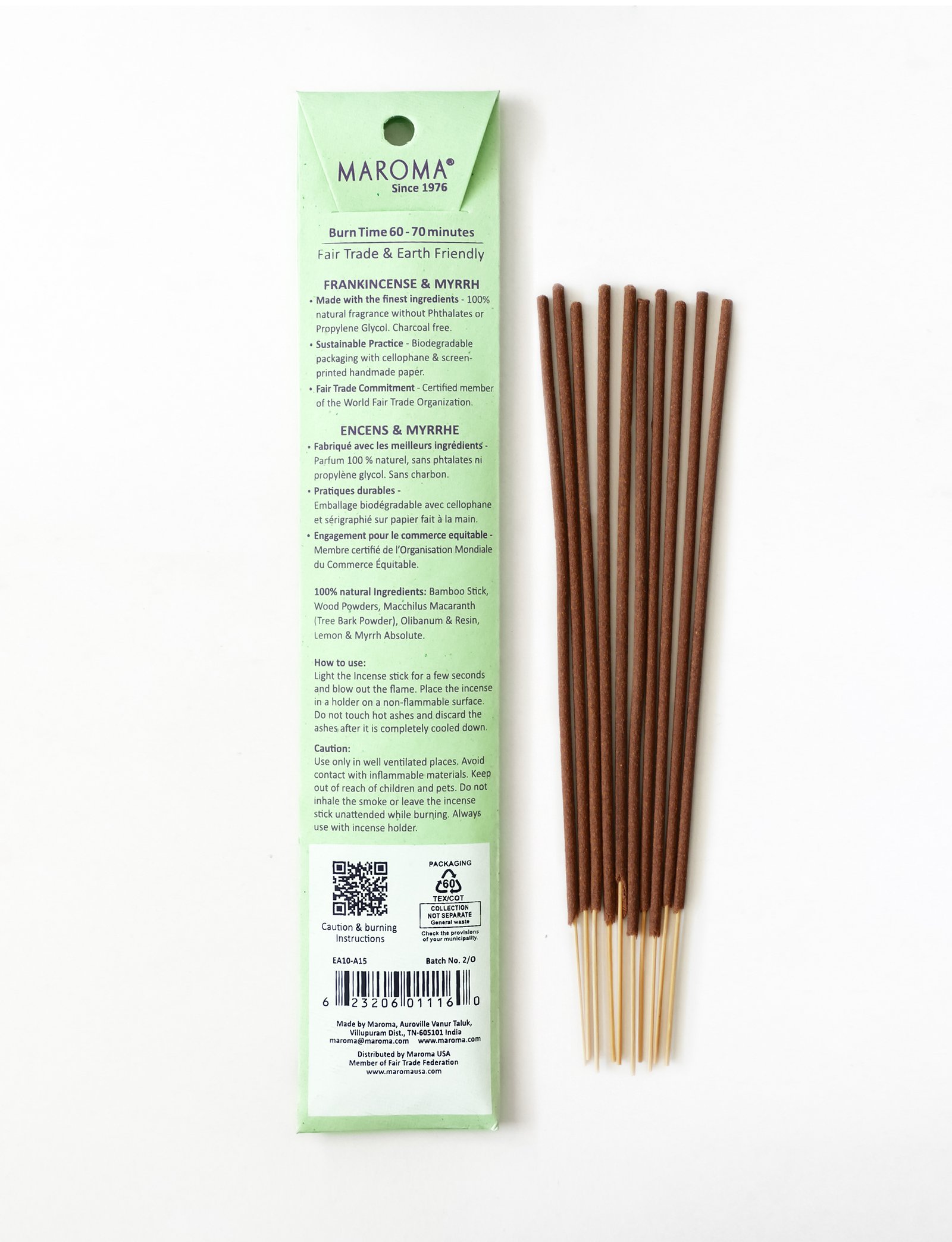 Frankincense & Myrrh Incense Sticks view 2