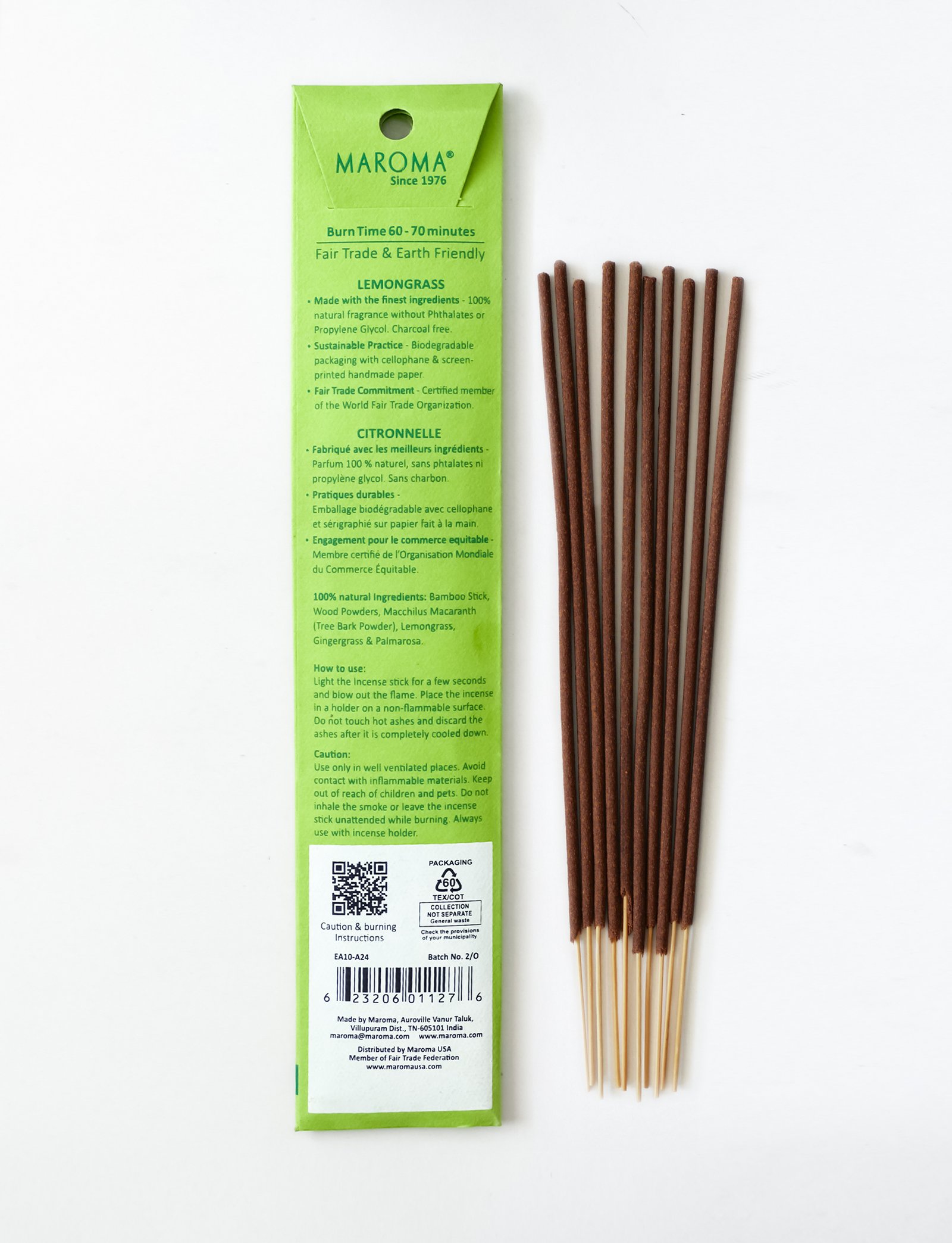 Lemongrass Incense Sticks view 2