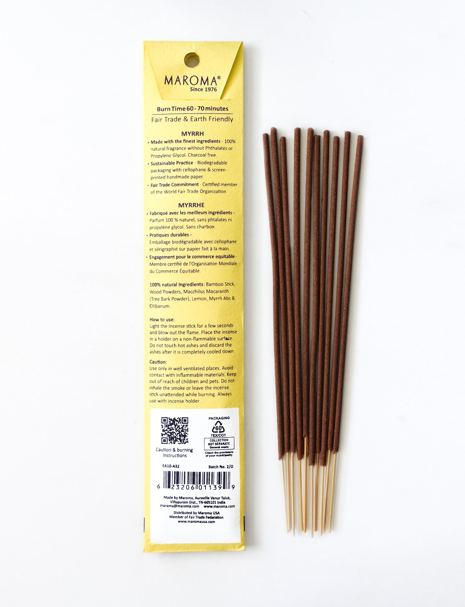 Myrrh Incense Sticks view 2