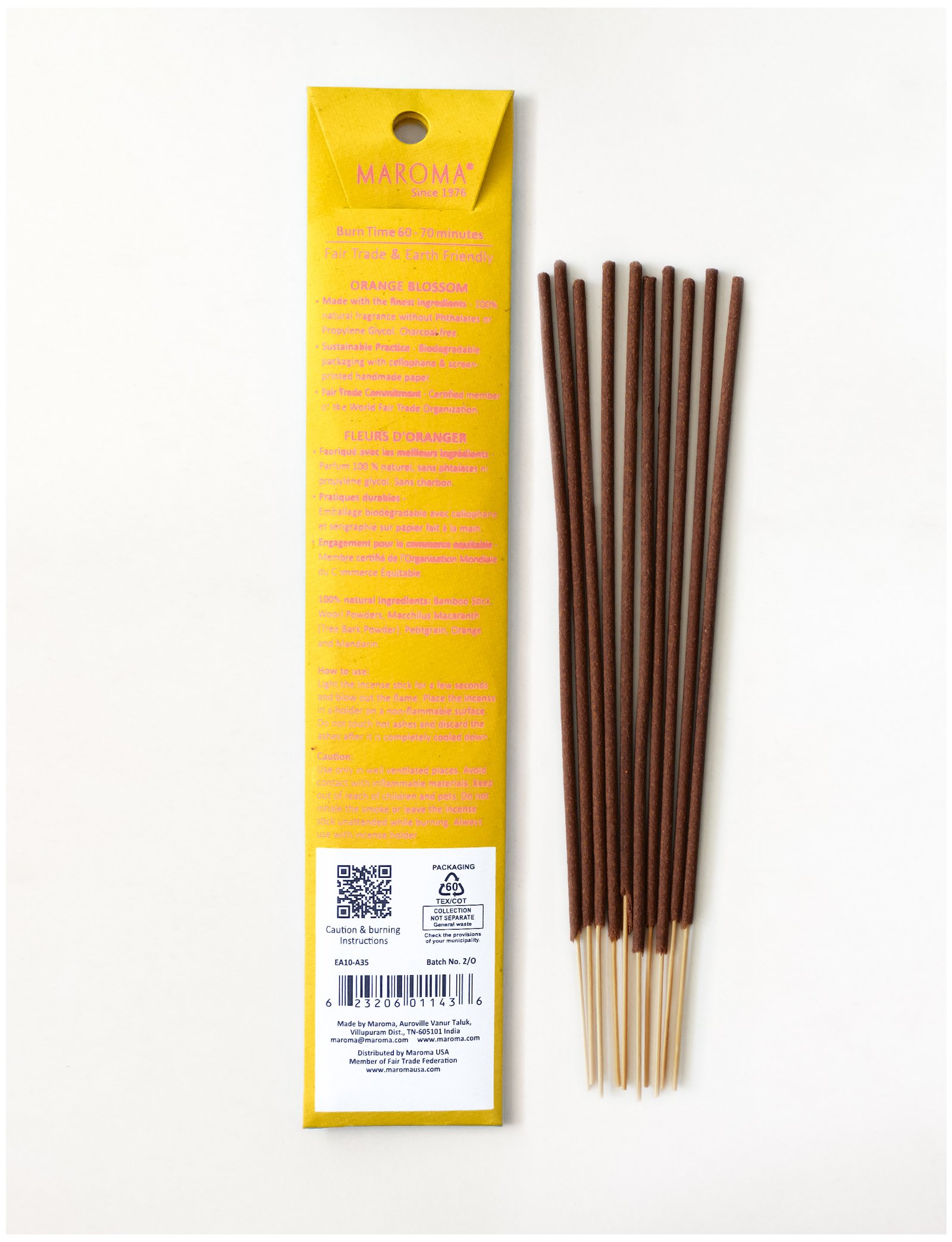 Orange Blossom Incense Sticks view 2