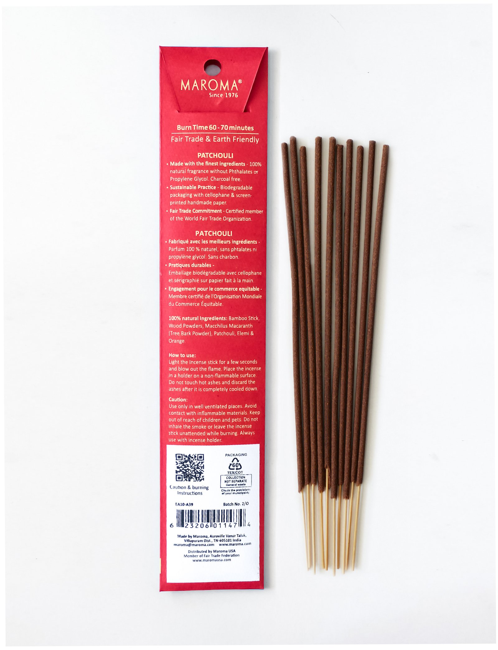 Patchouli Incense Sticks view 2