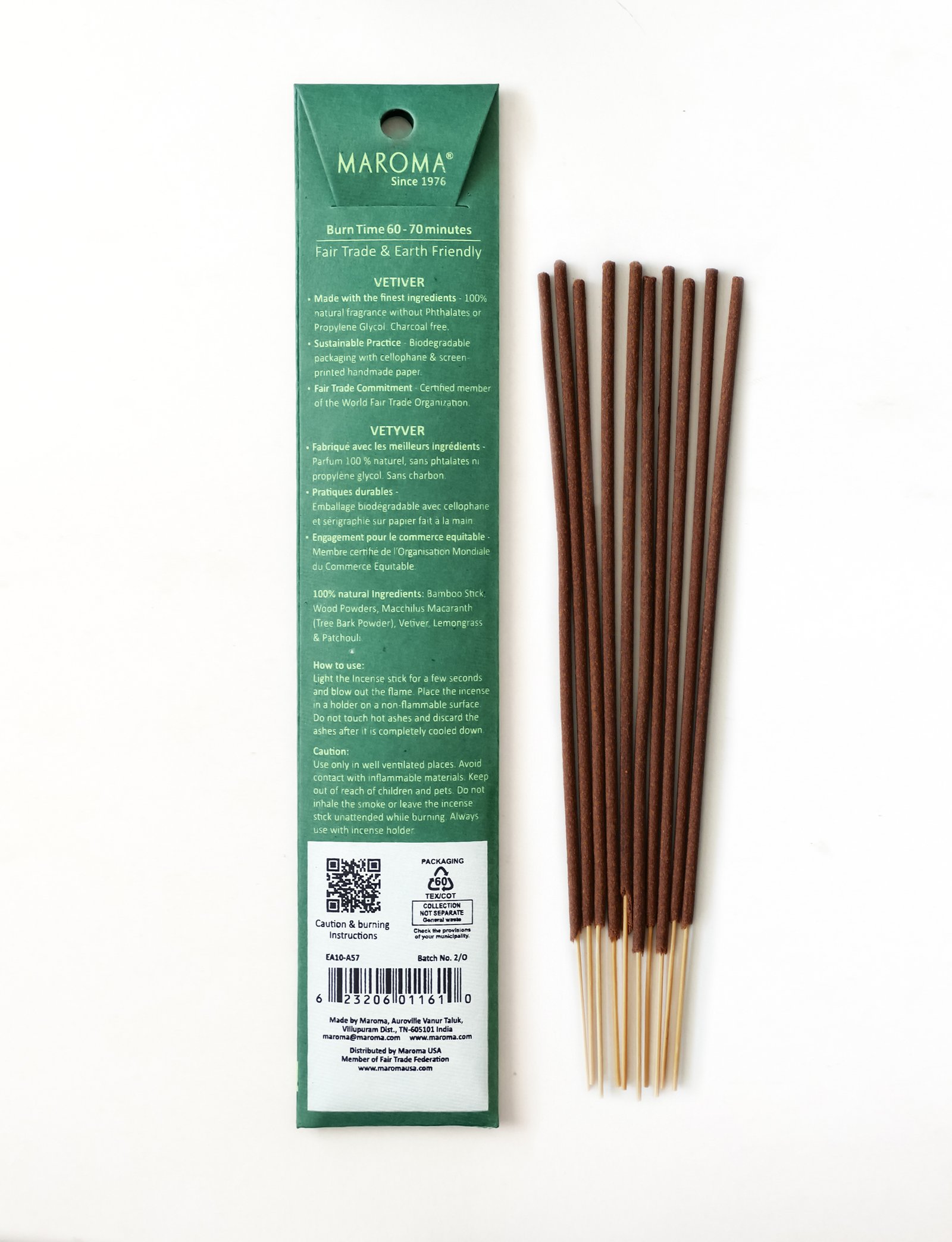 Vetiver Incense Sticks view 2