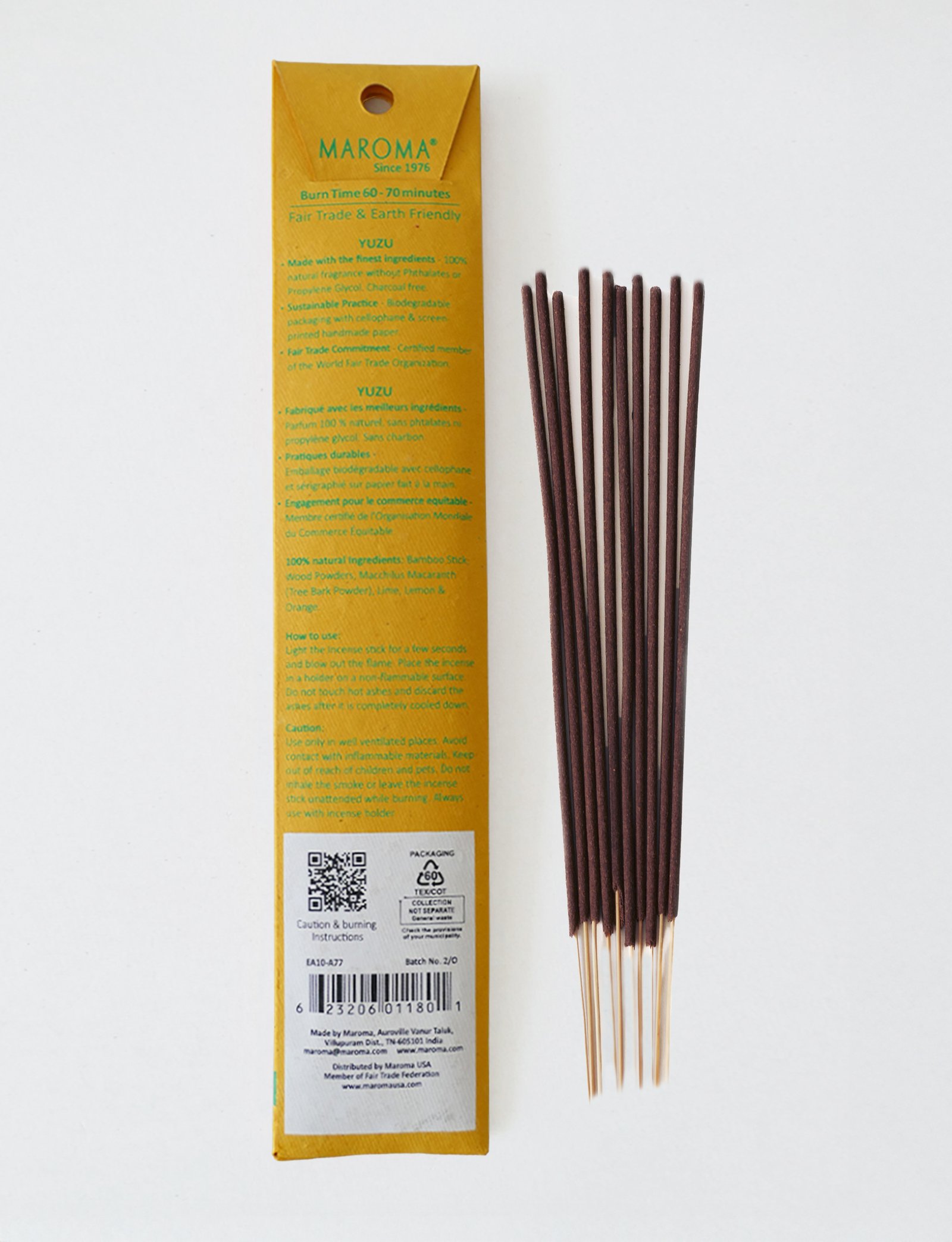 Yuzu Incense Sticks view 2