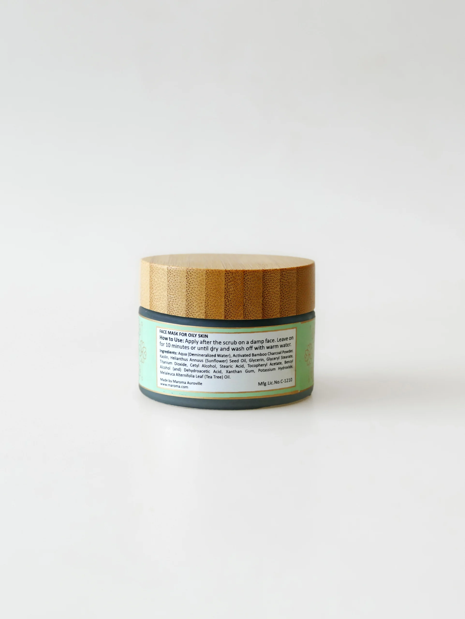 Face Mask with Bamboo Charcoal and Kaolin Clay view 3